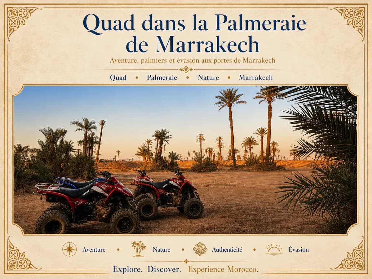 Excursion en quad sur les pistes de la Palmeraie de Marrakech
