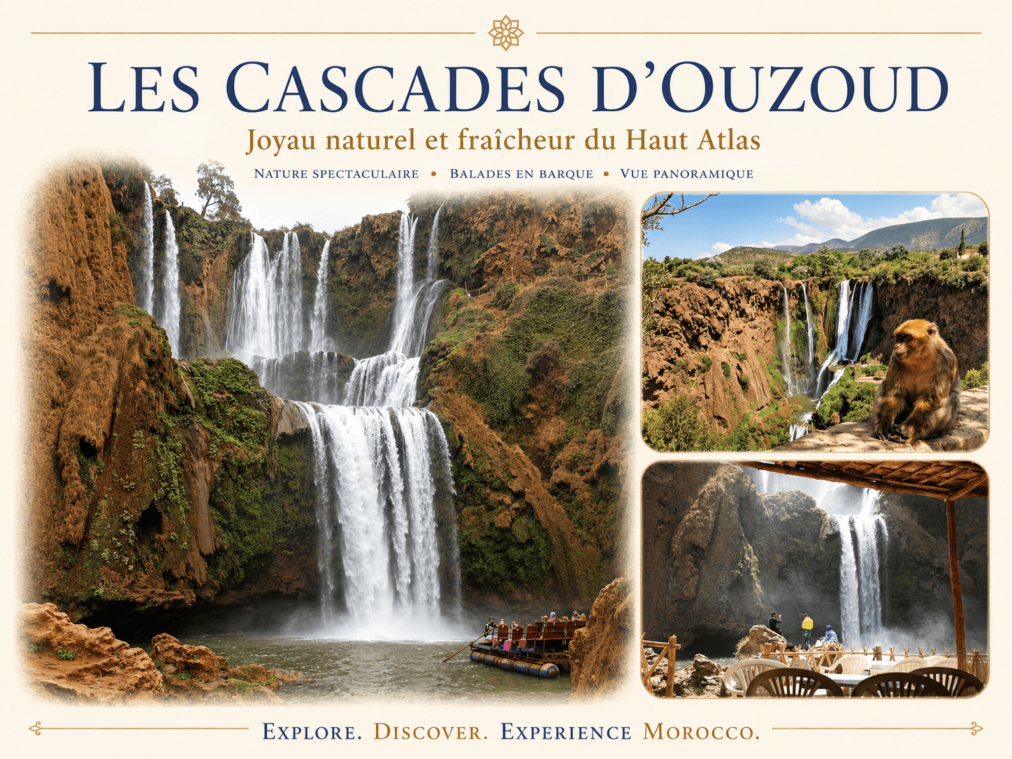 Voyage nature vers les cascades d'Ouzoud
