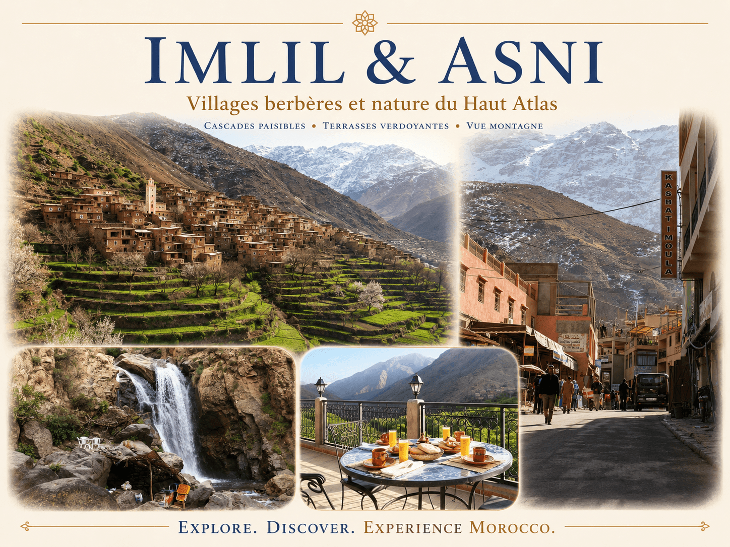 Balade dans les montagnes de l'Atlas à Imlil et Asni