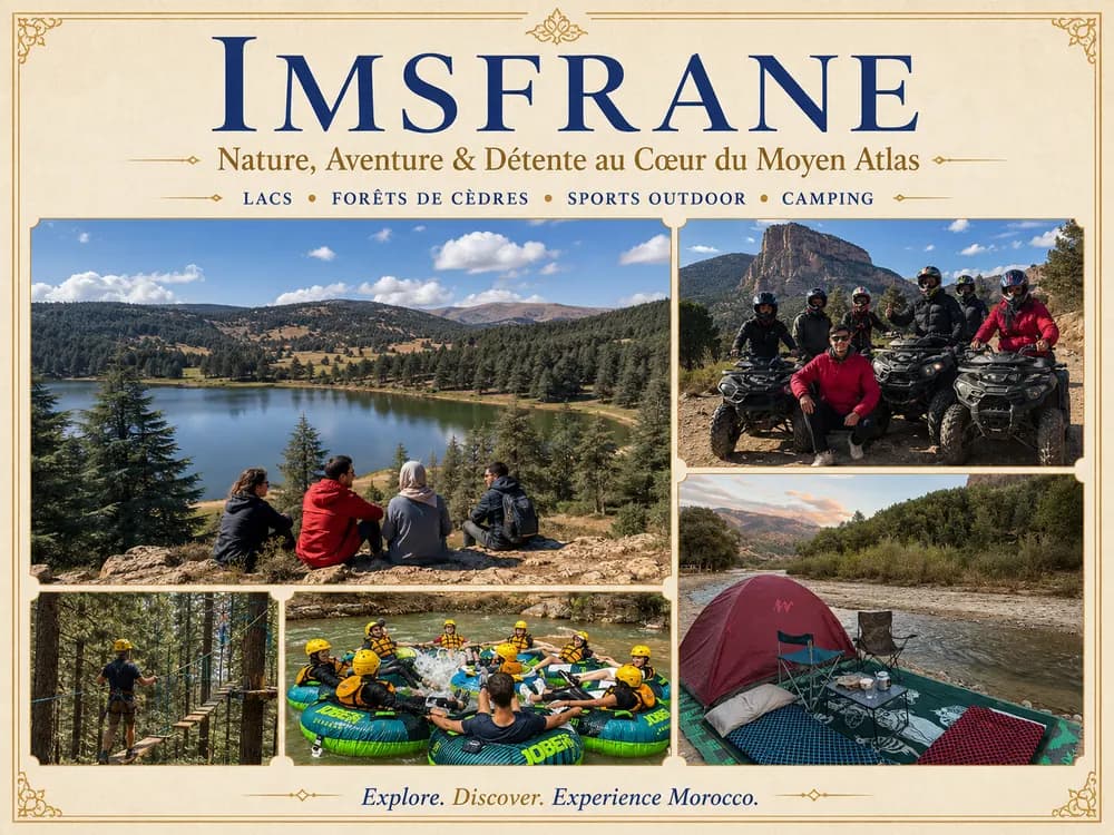 Voyage Imsfrane entre nature, Cathédrale, Oued Ahansal, rafting, tubing, quad et camping
