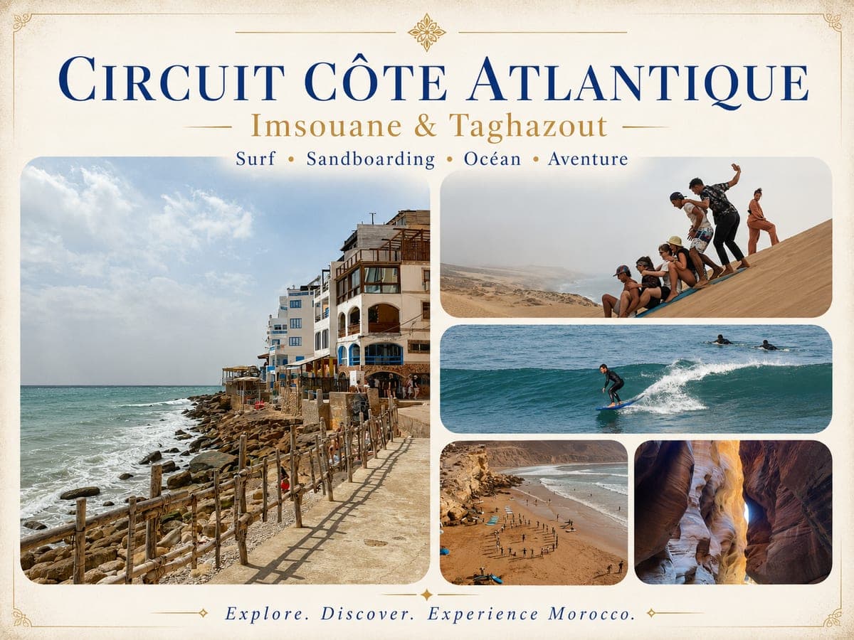 Circuit côte atlantique entre Imsouane et Taghazout