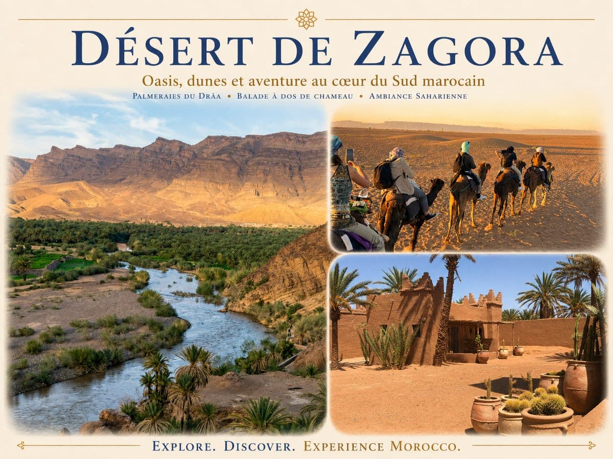Circuit désert de Zagora avec bivouac et vallée du Drâa